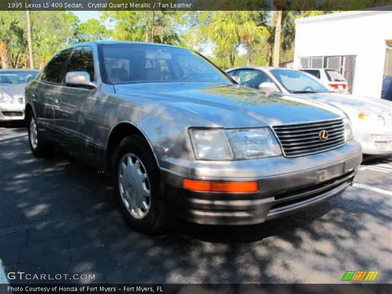 Crystal Quartz Metallic / Tan Leather 1995 Lexus LS 400 Sedan