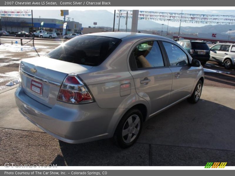 Cosmic Silver / Charcoal Black 2007 Chevrolet Aveo LS Sedan