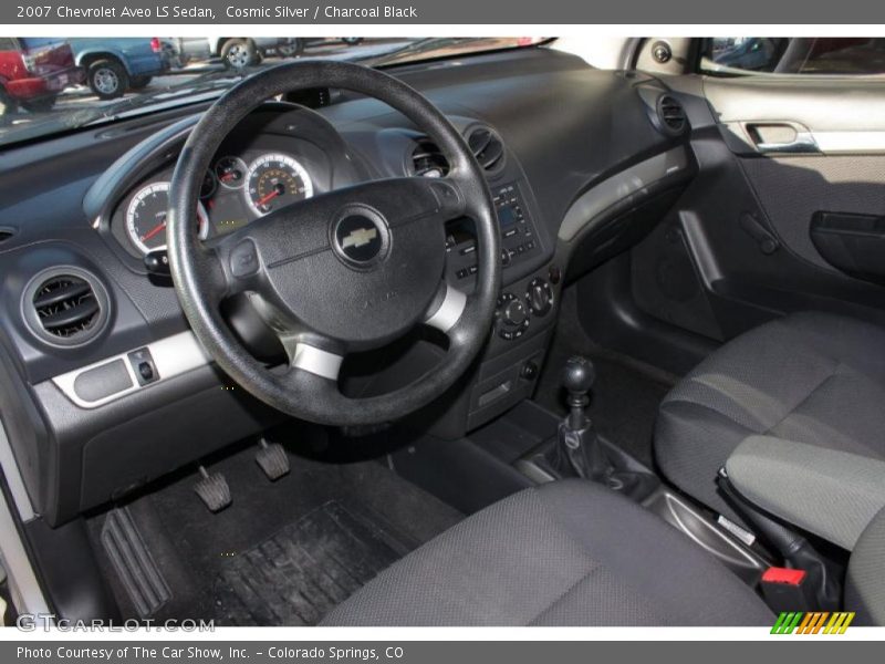 Cosmic Silver / Charcoal Black 2007 Chevrolet Aveo LS Sedan