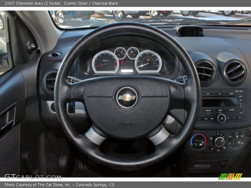 Cosmic Silver / Charcoal Black 2007 Chevrolet Aveo LS Sedan