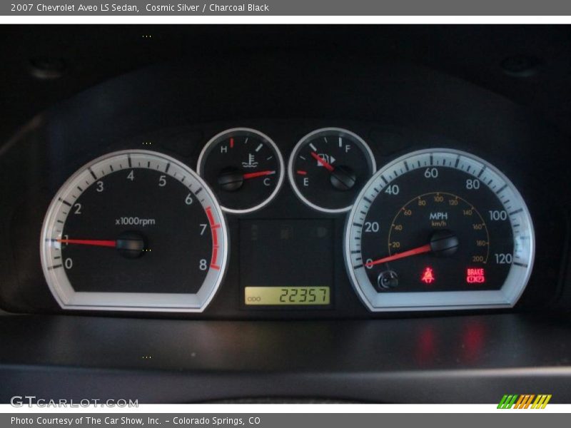 Cosmic Silver / Charcoal Black 2007 Chevrolet Aveo LS Sedan