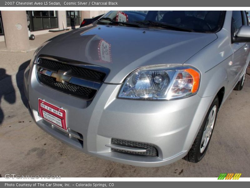Cosmic Silver / Charcoal Black 2007 Chevrolet Aveo LS Sedan