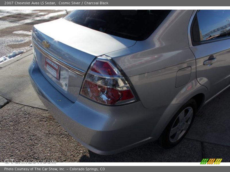 Cosmic Silver / Charcoal Black 2007 Chevrolet Aveo LS Sedan