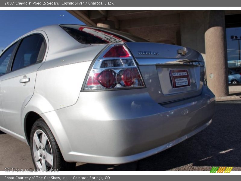 Cosmic Silver / Charcoal Black 2007 Chevrolet Aveo LS Sedan