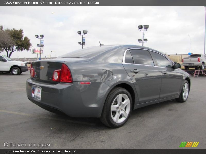 Dark Gray Metallic / Titanium 2009 Chevrolet Malibu LS Sedan