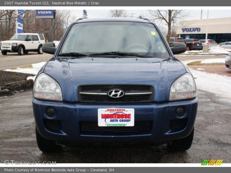 Nautical Blue Metallic / Gray 2007 Hyundai Tucson GLS