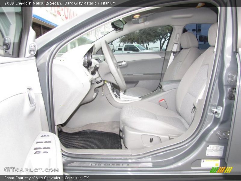 Dark Gray Metallic / Titanium 2009 Chevrolet Malibu LS Sedan