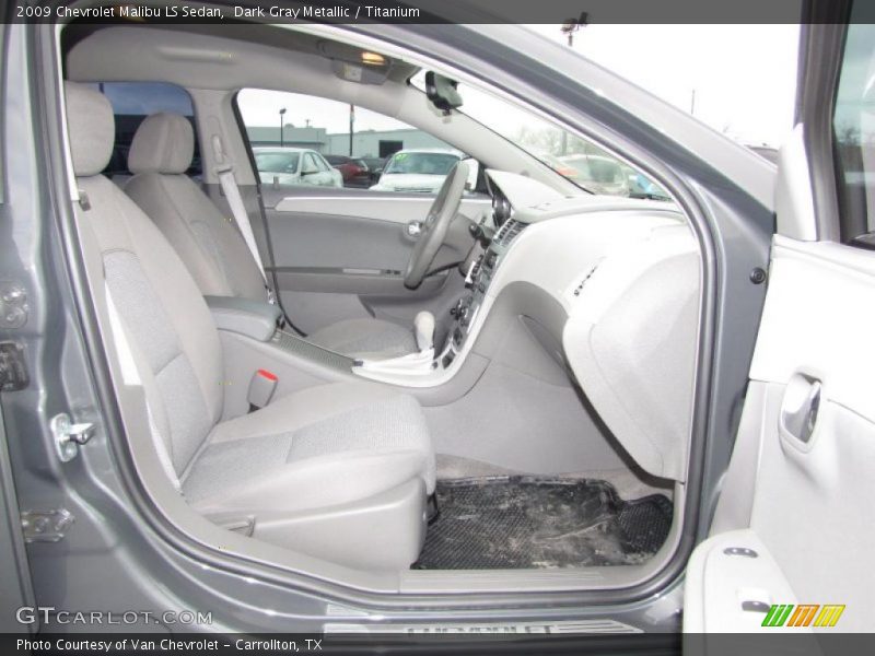 Dark Gray Metallic / Titanium 2009 Chevrolet Malibu LS Sedan