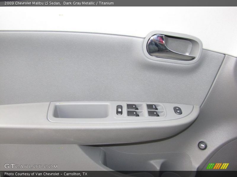 Dark Gray Metallic / Titanium 2009 Chevrolet Malibu LS Sedan
