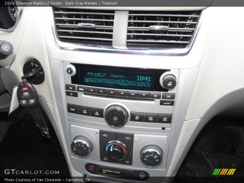Dark Gray Metallic / Titanium 2009 Chevrolet Malibu LS Sedan