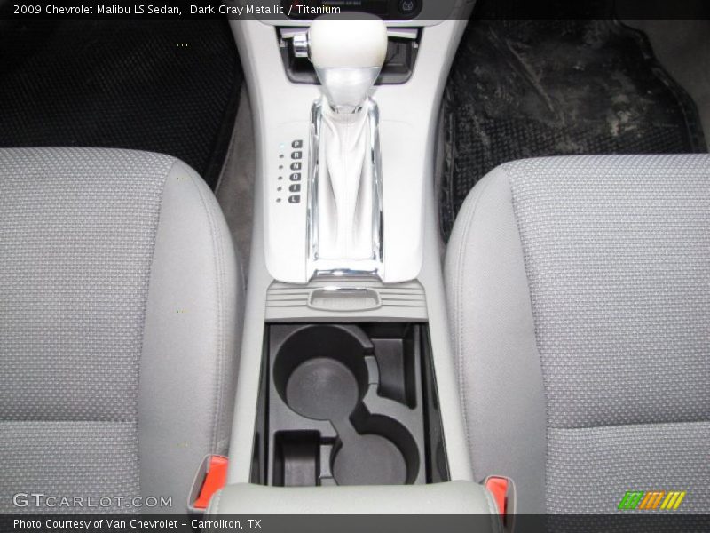 Dark Gray Metallic / Titanium 2009 Chevrolet Malibu LS Sedan