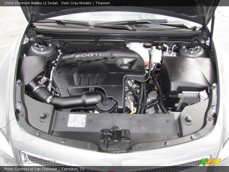Dark Gray Metallic / Titanium 2009 Chevrolet Malibu LS Sedan