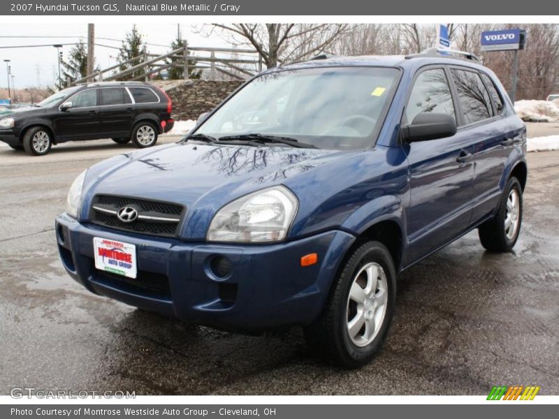 Nautical Blue Metallic / Gray 2007 Hyundai Tucson GLS