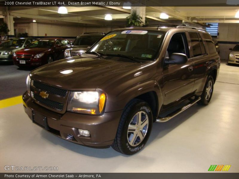 Desert Brown Metallic / Ebony 2008 Chevrolet TrailBlazer LT 4x4