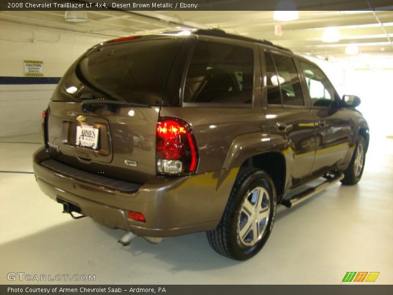Desert Brown Metallic / Ebony 2008 Chevrolet TrailBlazer LT 4x4