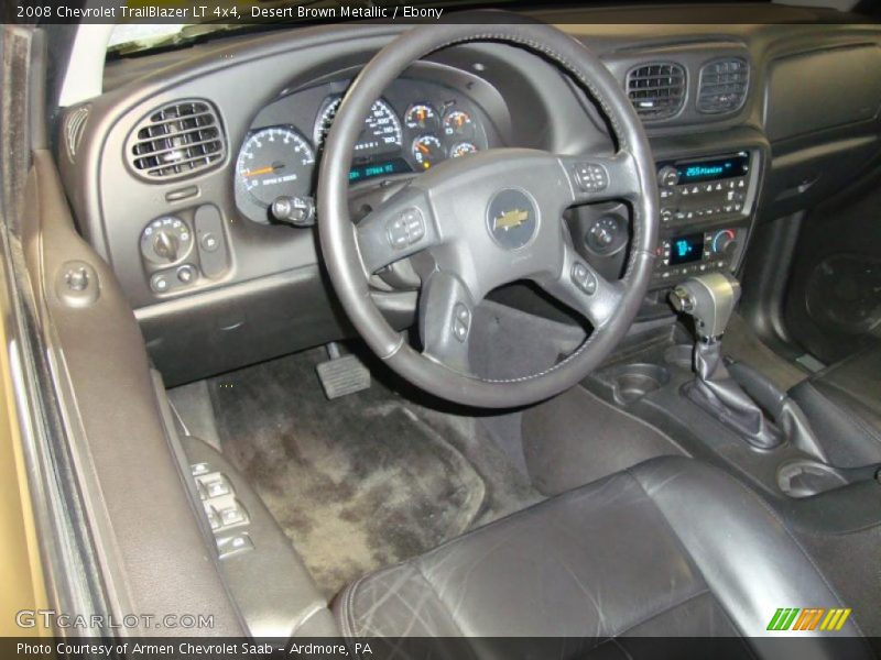 Desert Brown Metallic / Ebony 2008 Chevrolet TrailBlazer LT 4x4