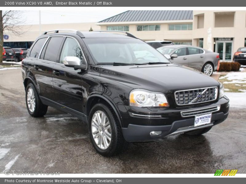 Ember Black Metallic / Off Black 2008 Volvo XC90 V8 AWD