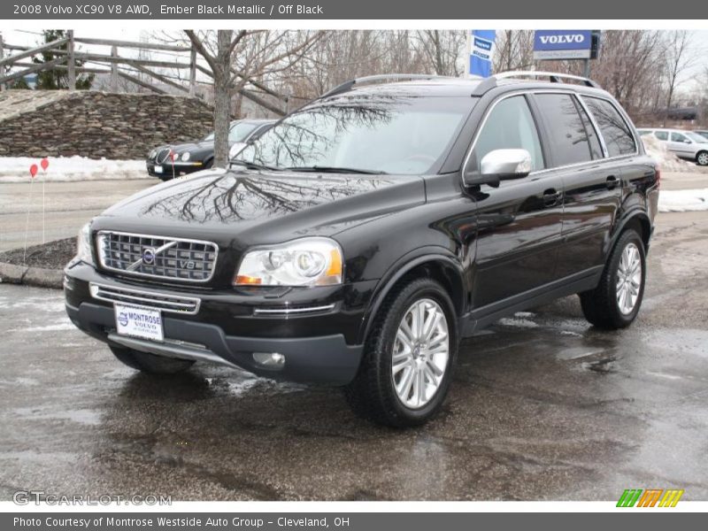 Ember Black Metallic / Off Black 2008 Volvo XC90 V8 AWD
