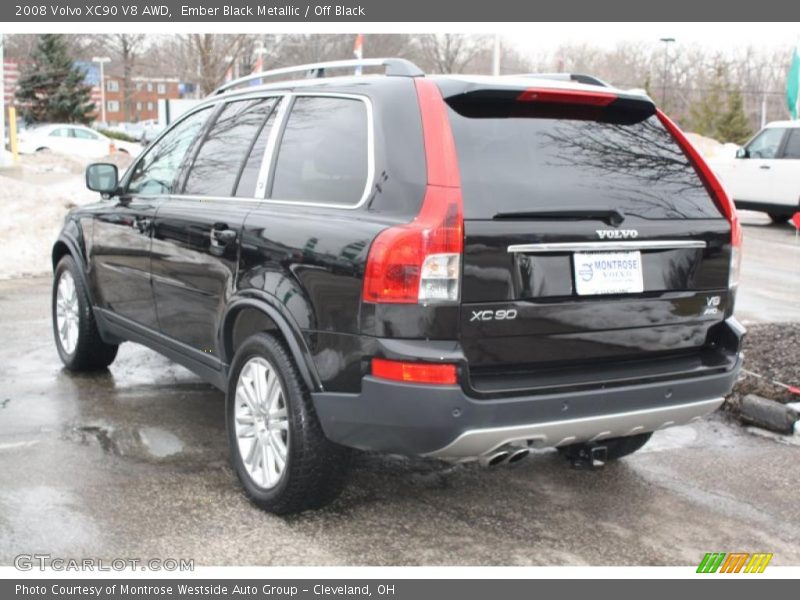 Ember Black Metallic / Off Black 2008 Volvo XC90 V8 AWD
