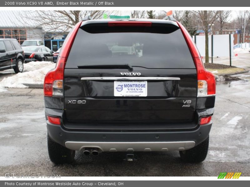 Ember Black Metallic / Off Black 2008 Volvo XC90 V8 AWD