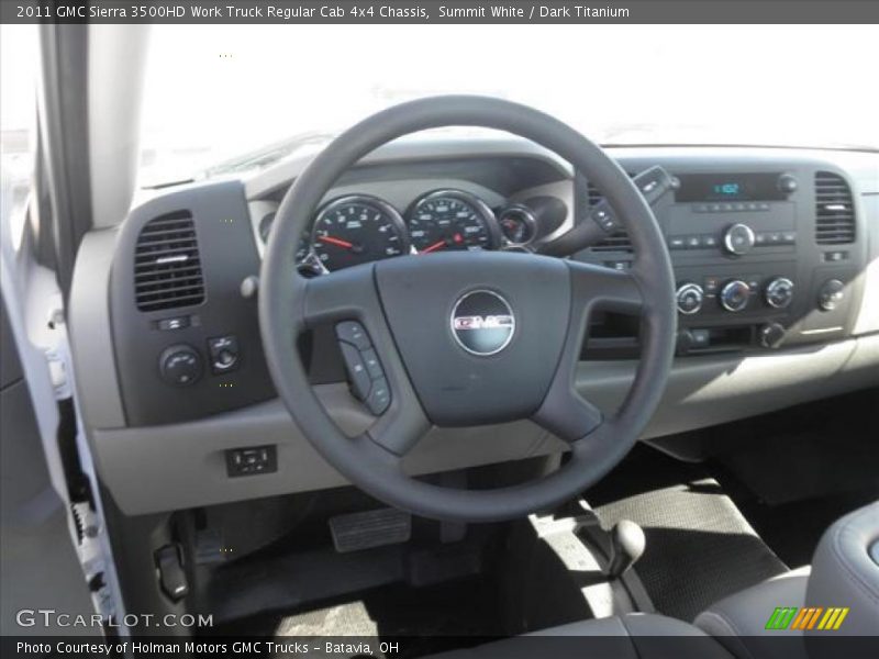 Dashboard of 2011 Sierra 3500HD Work Truck Regular Cab 4x4 Chassis