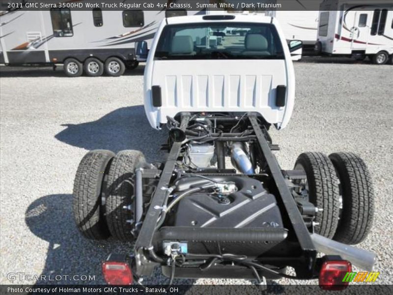 Summit White / Dark Titanium 2011 GMC Sierra 3500HD Work Truck Regular Cab 4x4 Chassis