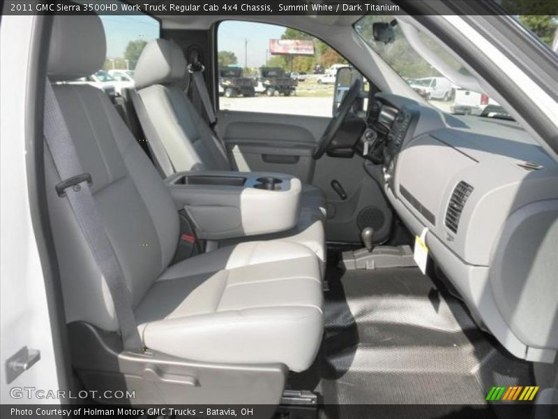  2011 Sierra 3500HD Work Truck Regular Cab 4x4 Chassis Dark Titanium Interior