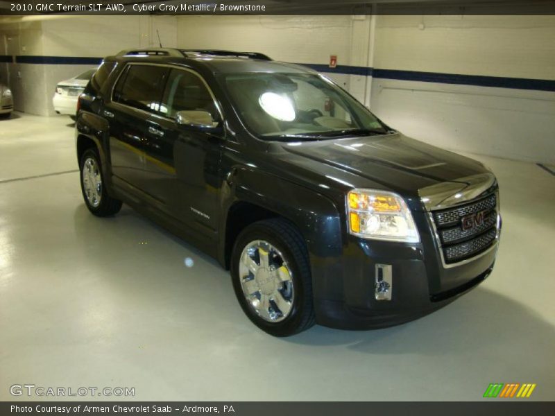 Cyber Gray Metallic / Brownstone 2010 GMC Terrain SLT AWD