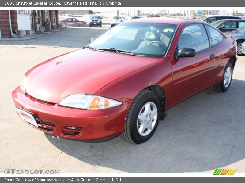 Cayenne Red Metallic / Graphite 2001 Chevrolet Cavalier Coupe