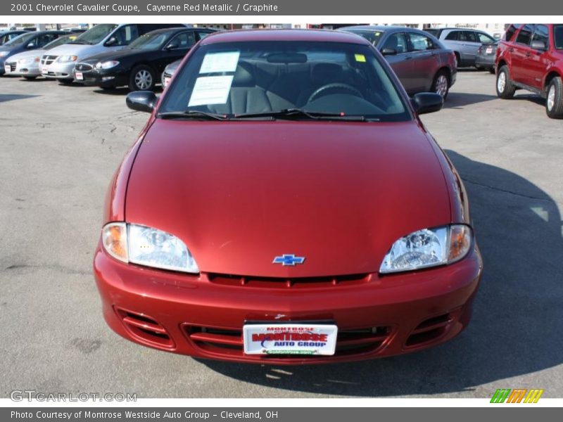 Cayenne Red Metallic / Graphite 2001 Chevrolet Cavalier Coupe