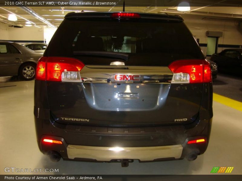 Cyber Gray Metallic / Brownstone 2010 GMC Terrain SLT AWD