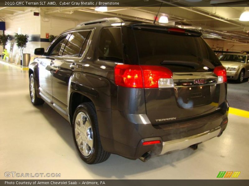 Cyber Gray Metallic / Brownstone 2010 GMC Terrain SLT AWD