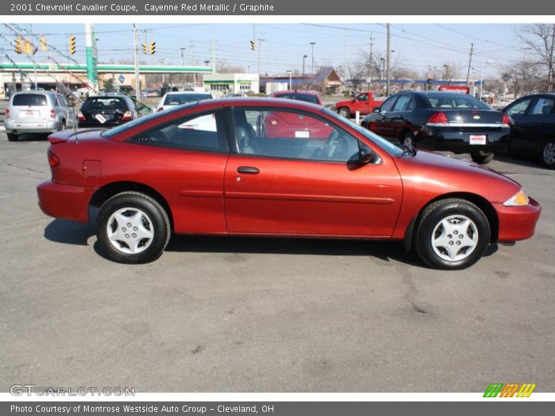 Cayenne Red Metallic / Graphite 2001 Chevrolet Cavalier Coupe