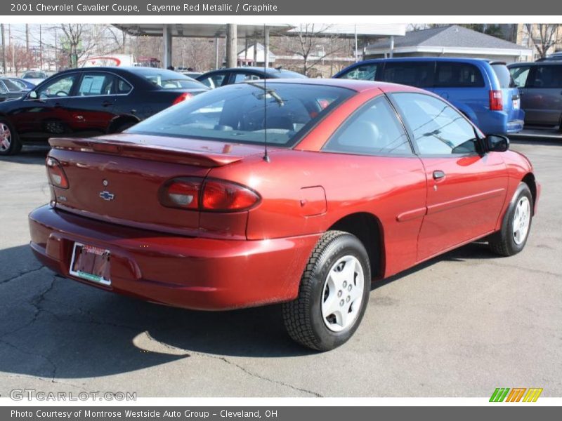 Cayenne Red Metallic / Graphite 2001 Chevrolet Cavalier Coupe