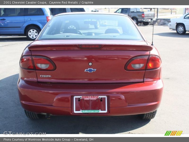 Cayenne Red Metallic / Graphite 2001 Chevrolet Cavalier Coupe