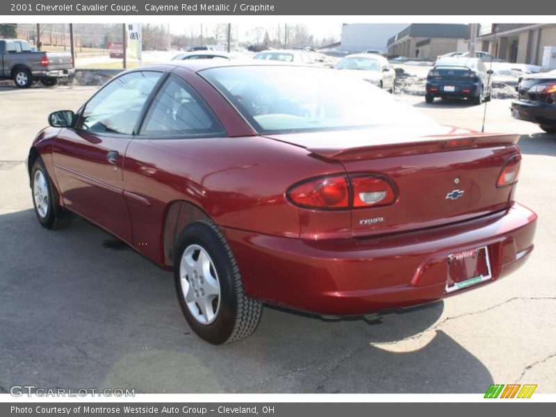 Cayenne Red Metallic / Graphite 2001 Chevrolet Cavalier Coupe