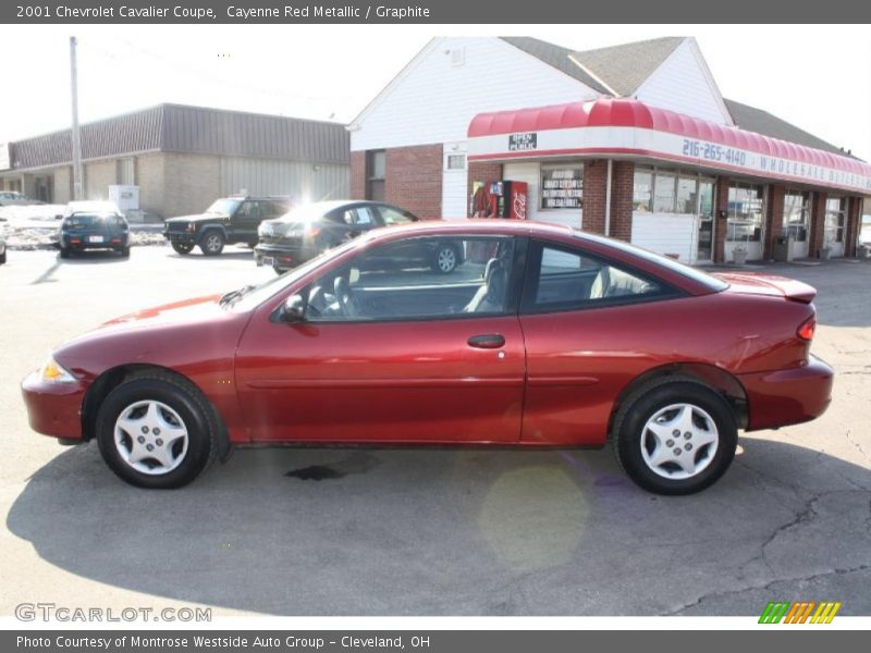 Cayenne Red Metallic / Graphite 2001 Chevrolet Cavalier Coupe