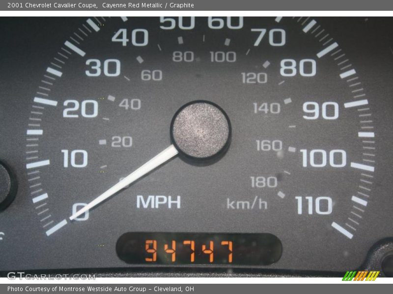 Cayenne Red Metallic / Graphite 2001 Chevrolet Cavalier Coupe