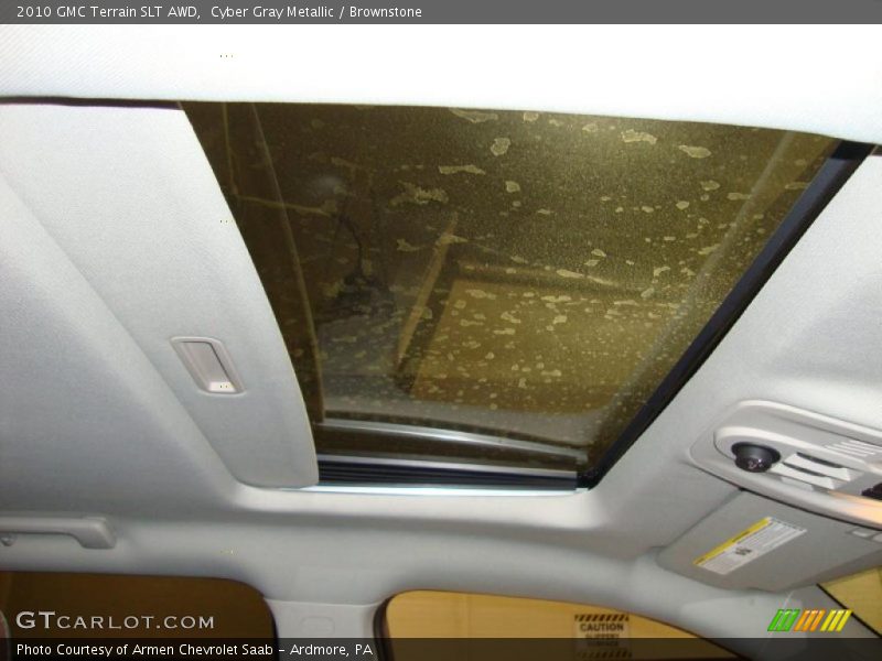 Cyber Gray Metallic / Brownstone 2010 GMC Terrain SLT AWD