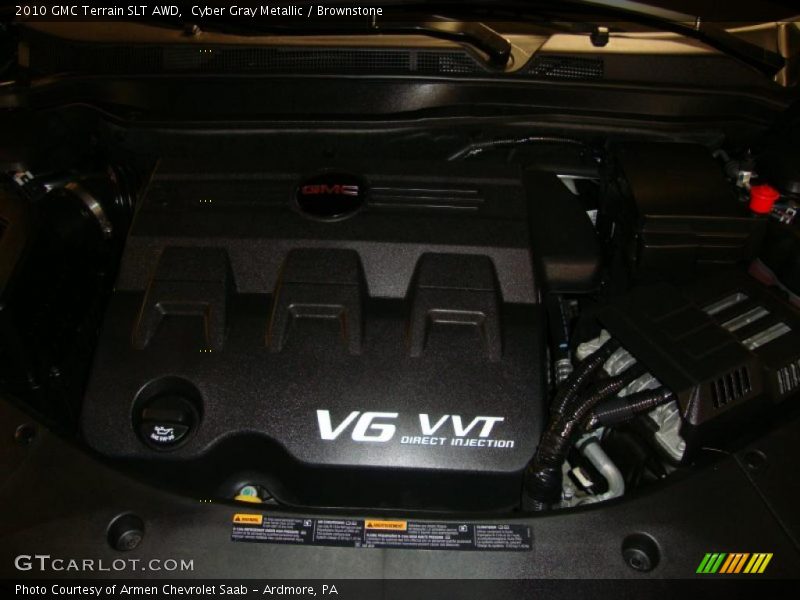 Cyber Gray Metallic / Brownstone 2010 GMC Terrain SLT AWD