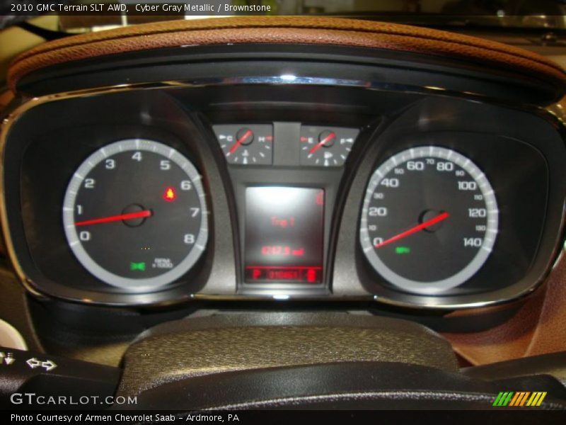 Cyber Gray Metallic / Brownstone 2010 GMC Terrain SLT AWD