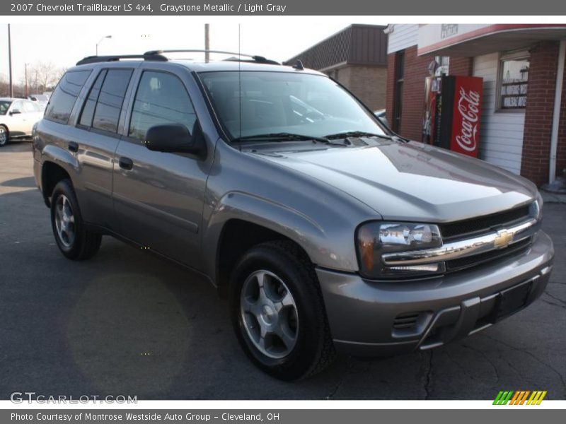 Graystone Metallic / Light Gray 2007 Chevrolet TrailBlazer LS 4x4
