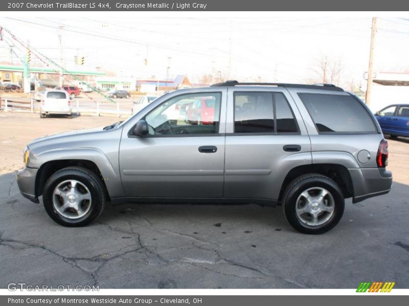 Graystone Metallic / Light Gray 2007 Chevrolet TrailBlazer LS 4x4