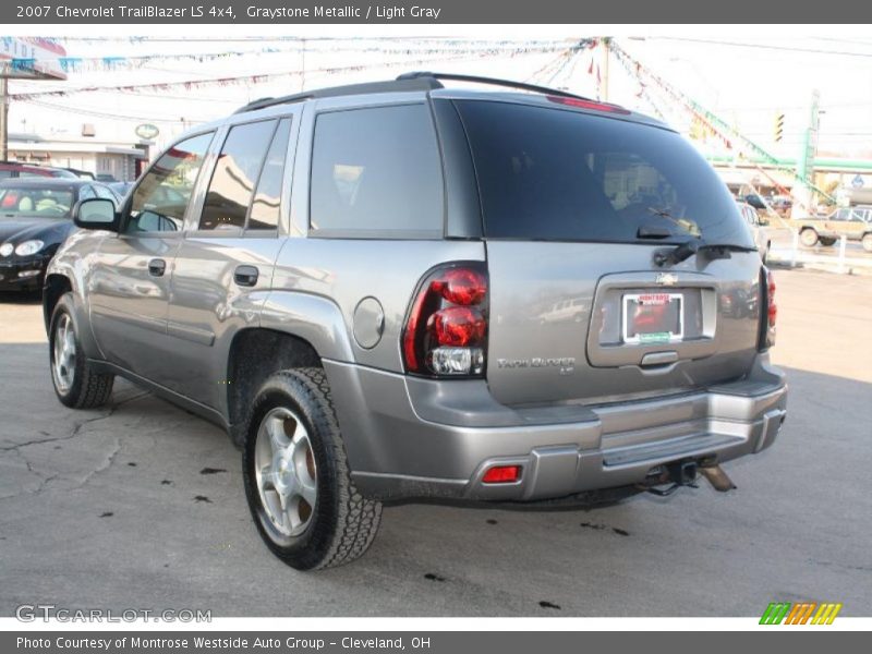 Graystone Metallic / Light Gray 2007 Chevrolet TrailBlazer LS 4x4
