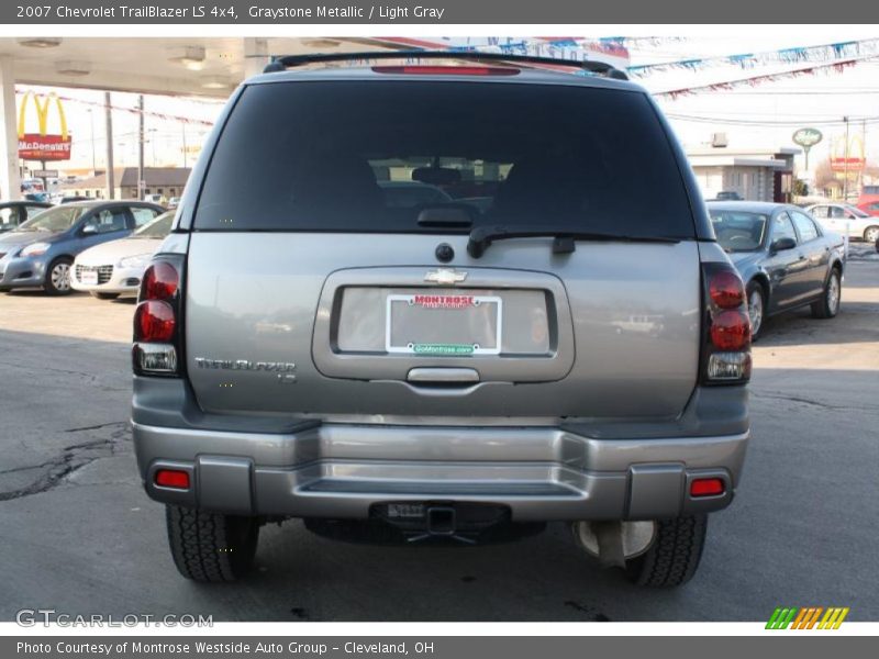 Graystone Metallic / Light Gray 2007 Chevrolet TrailBlazer LS 4x4