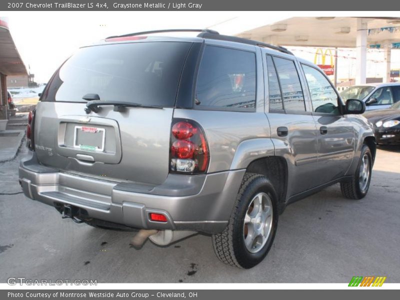 Graystone Metallic / Light Gray 2007 Chevrolet TrailBlazer LS 4x4