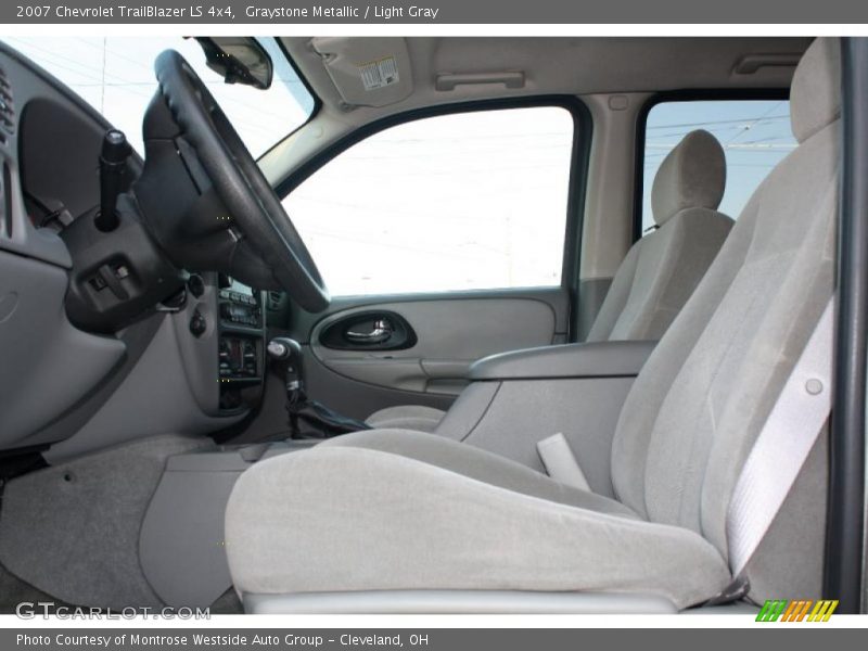 Graystone Metallic / Light Gray 2007 Chevrolet TrailBlazer LS 4x4