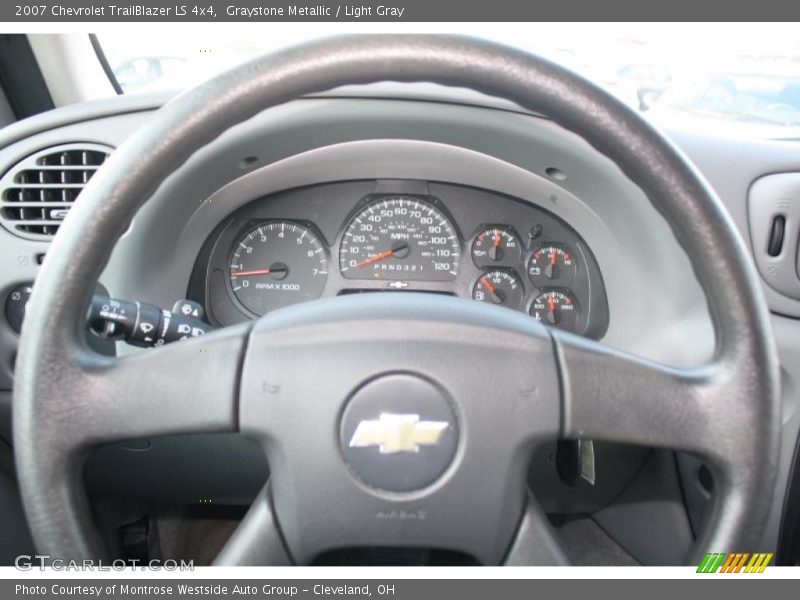 Graystone Metallic / Light Gray 2007 Chevrolet TrailBlazer LS 4x4