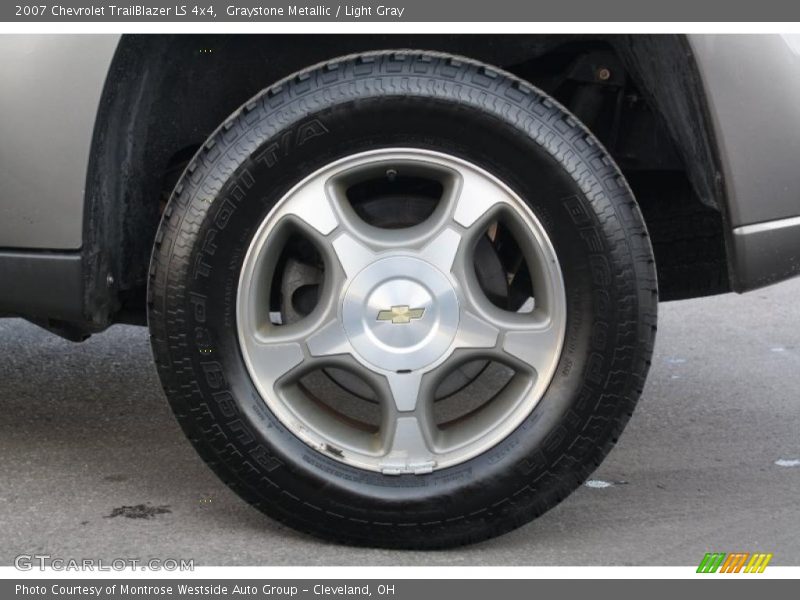 Graystone Metallic / Light Gray 2007 Chevrolet TrailBlazer LS 4x4