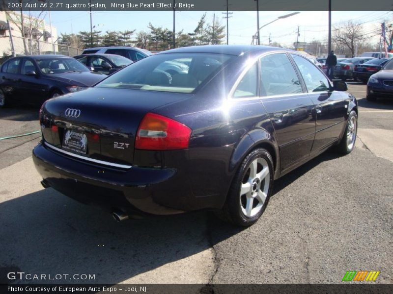Ming Blue Pearl Effect / Beige 2003 Audi A6 2.7T quattro Sedan